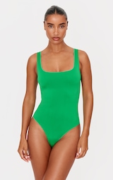 Green Seamless Lingerie Bodysuit