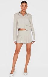 Stone Tailored Pleated Mini Skort