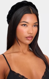 Black Velvet Twist Headband