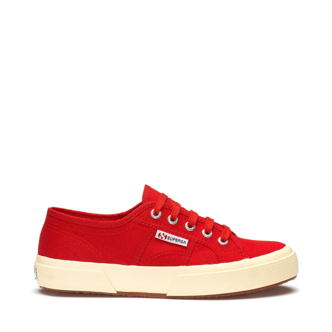 Klassische rote Unisex-Sneaker mit Obermaterial aus Baumwolle 01