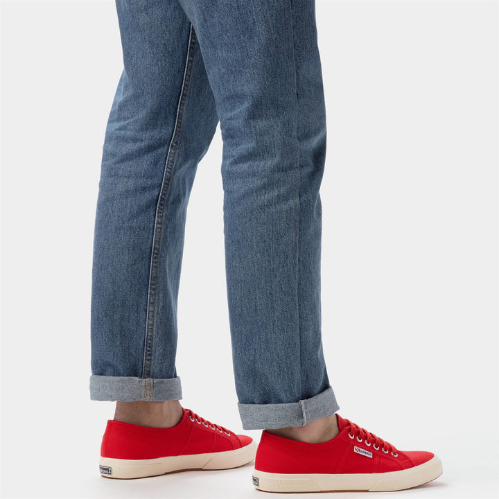 Klassische rote Unisex-Sneaker mit Obermaterial aus Baumwolle 6