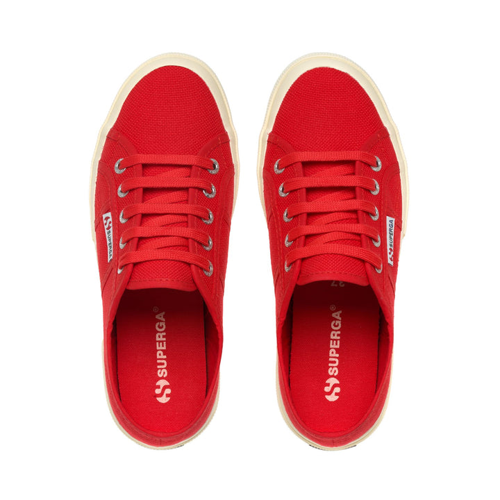 Klassische rote Unisex-Sneaker mit Obermaterial aus Baumwolle 4
