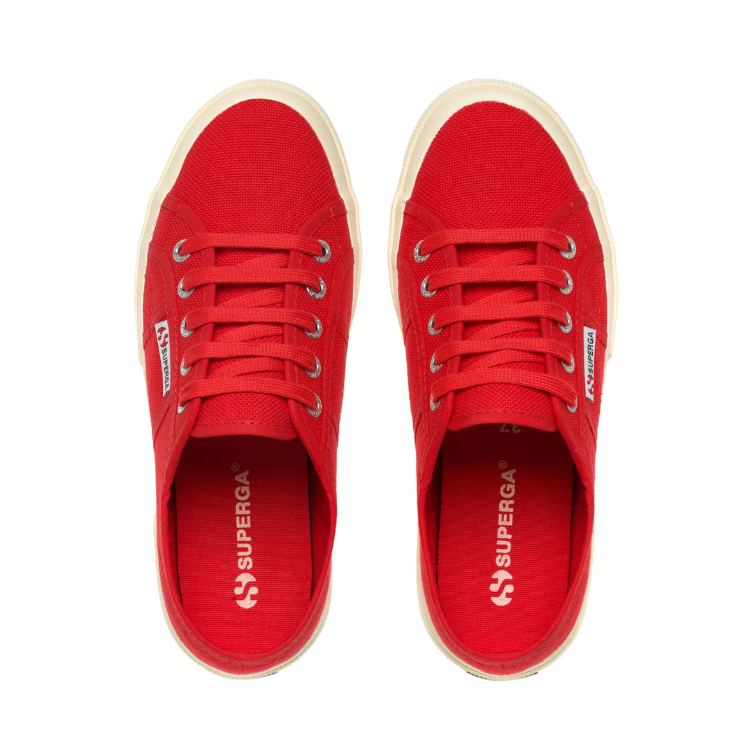 Klassische rote Unisex-Sneaker mit Obermaterial aus Baumwolle main