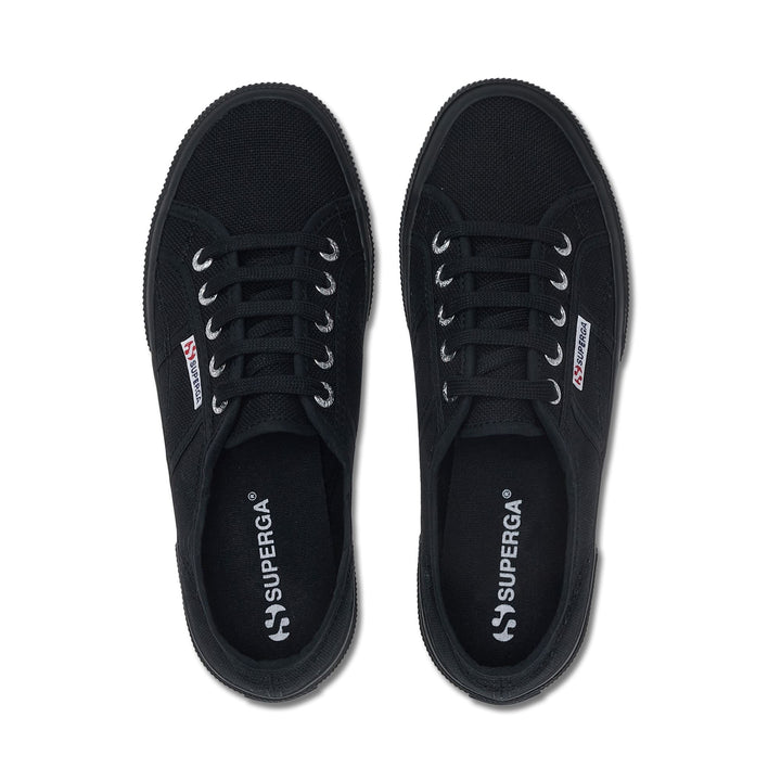 Klassische Unisex-Sneaker in Vollschwarz mit Obermaterial aus Baumwolle 4