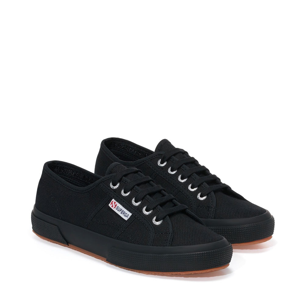 Klassische Unisex-Sneaker in Vollschwarz mit Obermaterial aus Baumwolle 02