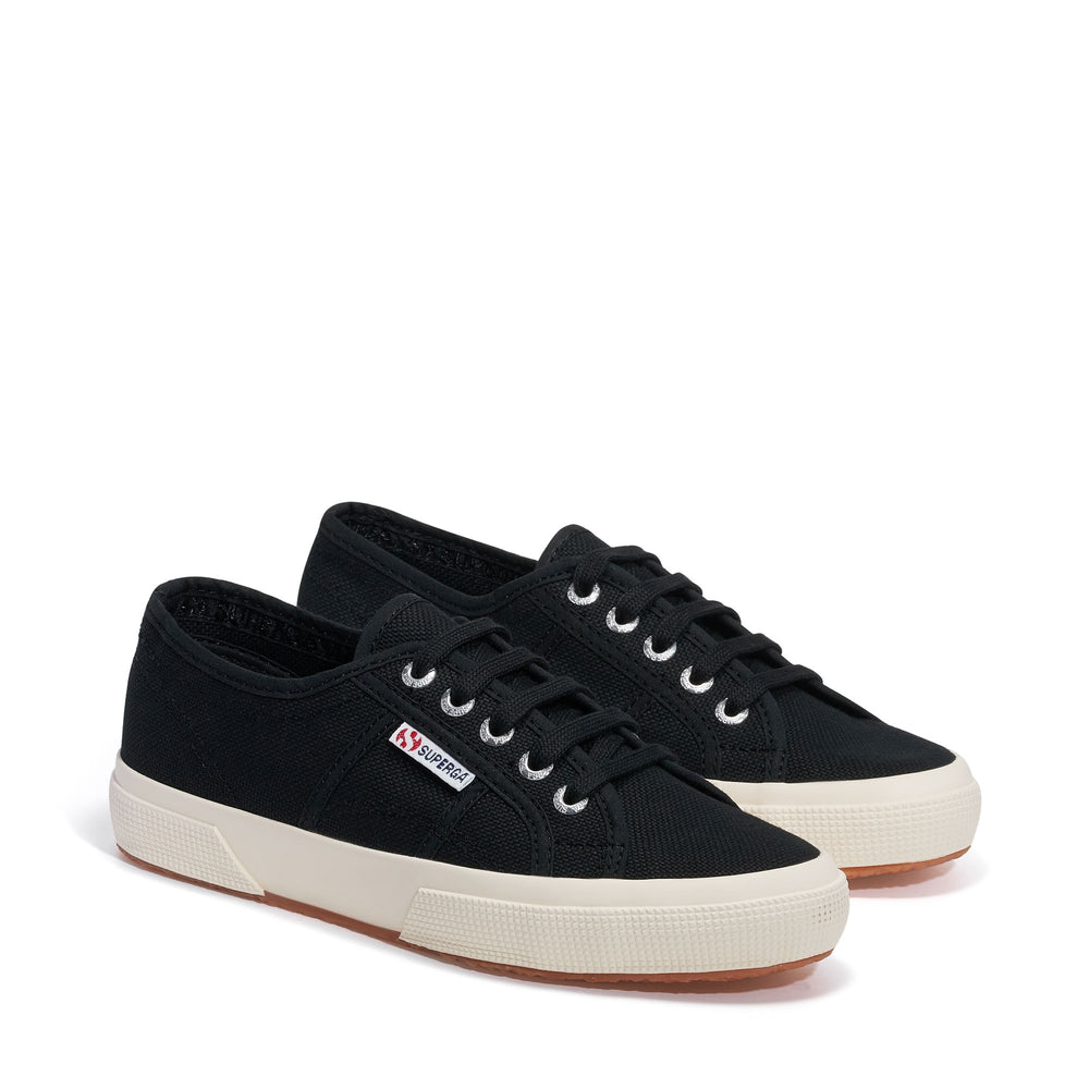 Klassische schwarze Unisex-Sneaker mit Obermaterial aus Baumwolle 02