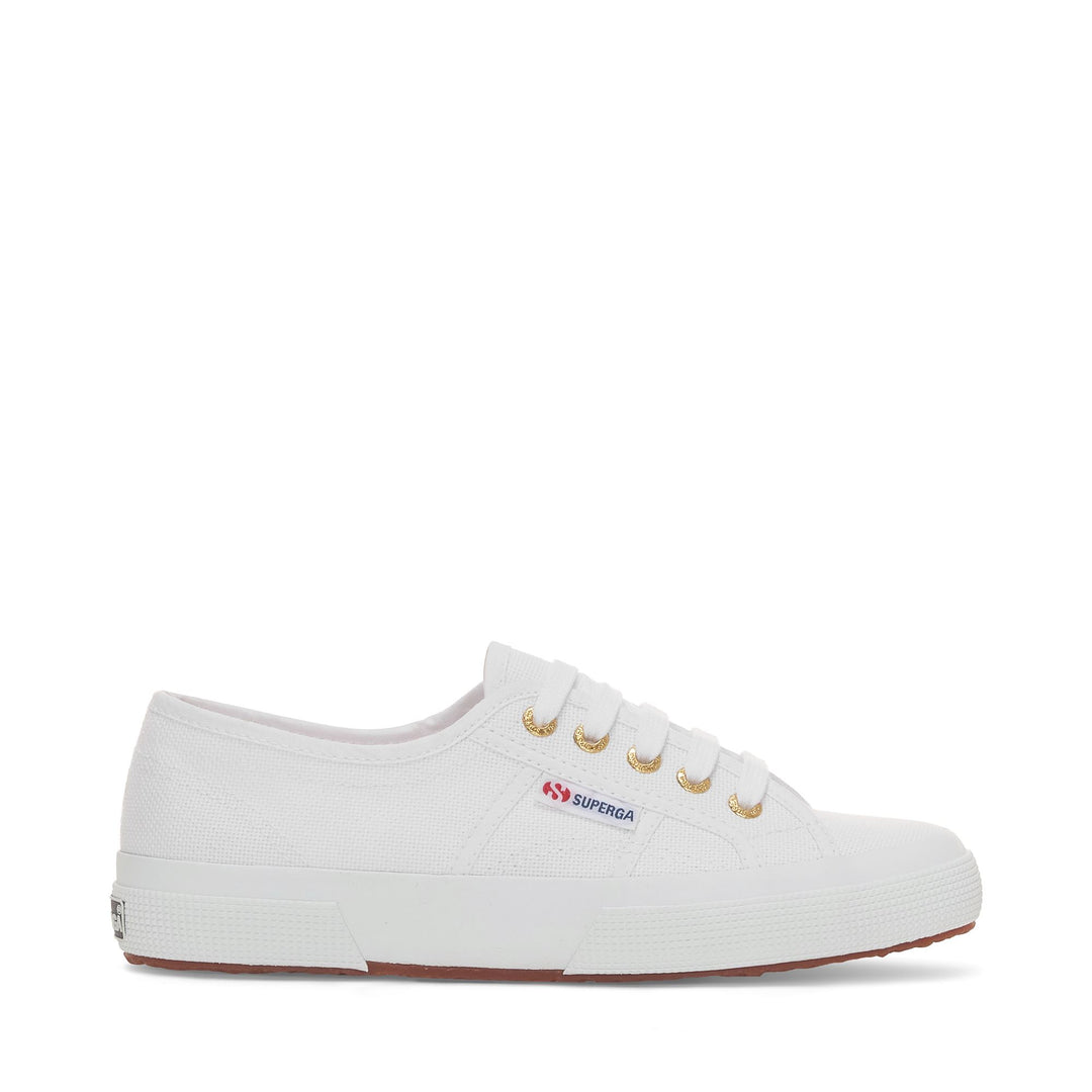 Klassische weiße Unisex-Sneaker mit Obermaterial aus Baumwolle 01