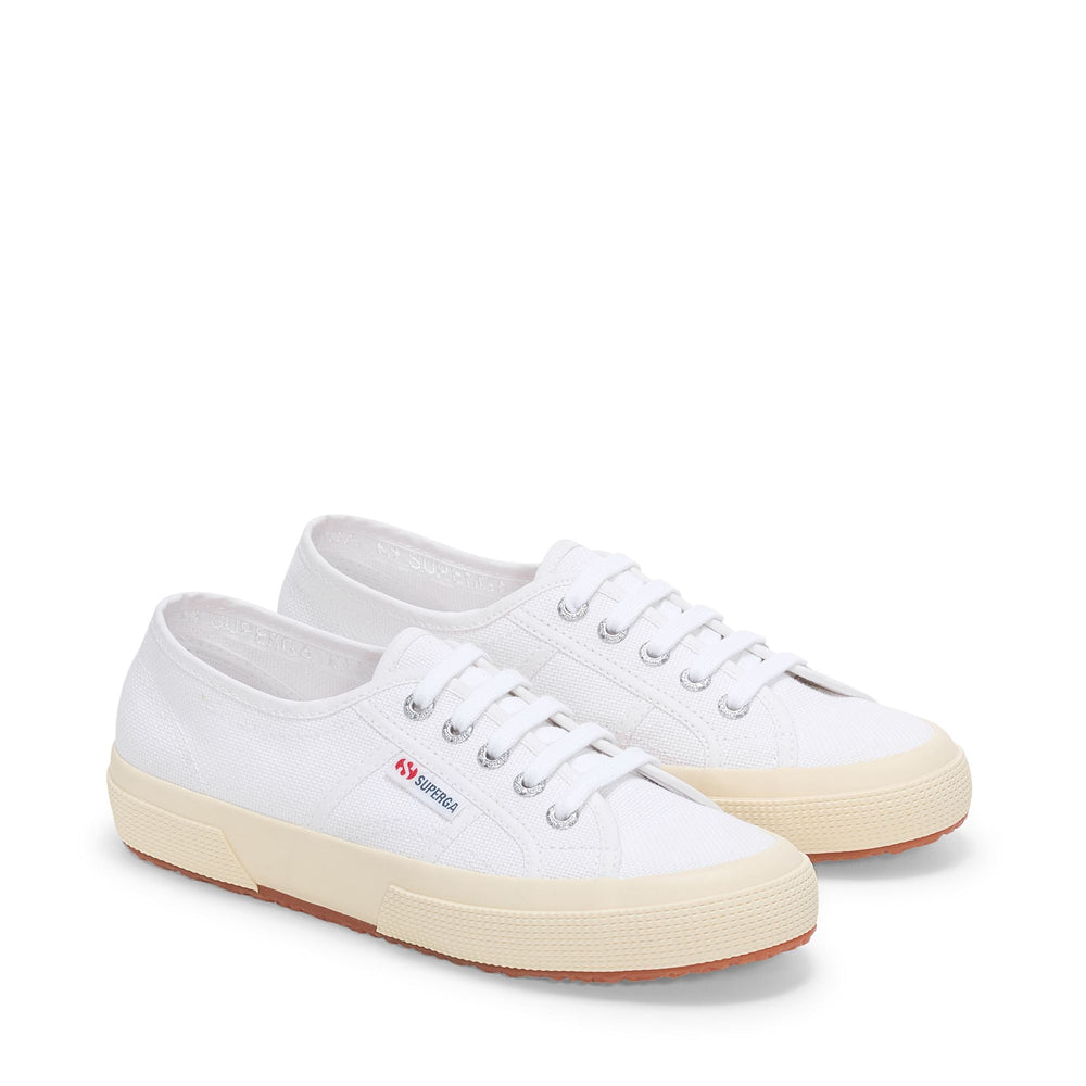Klassische weiße Unisex-Sneaker mit Obermaterial aus Baumwolle 02
