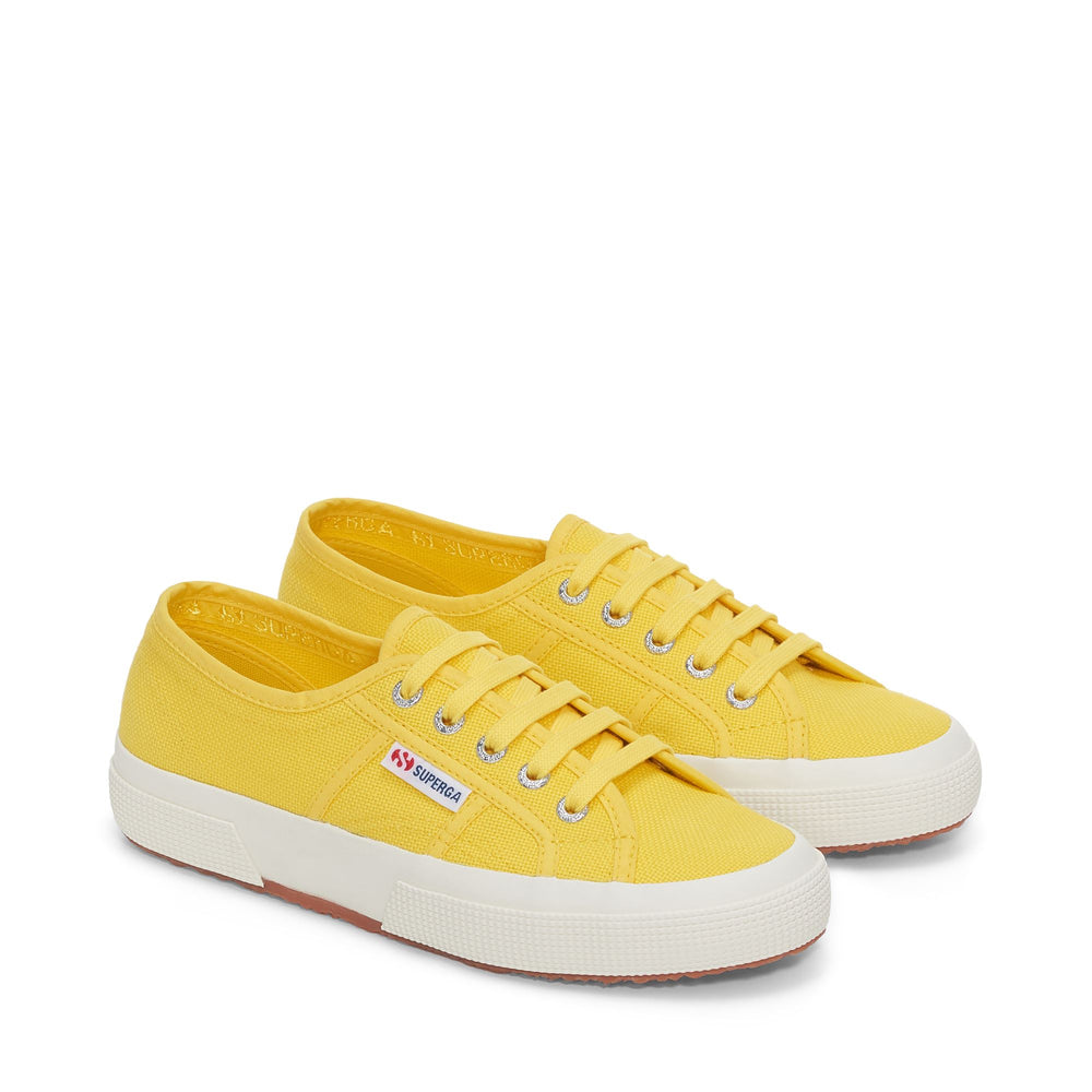 Classic Unisex Sneakers in Yellow with Cotton Upper 02