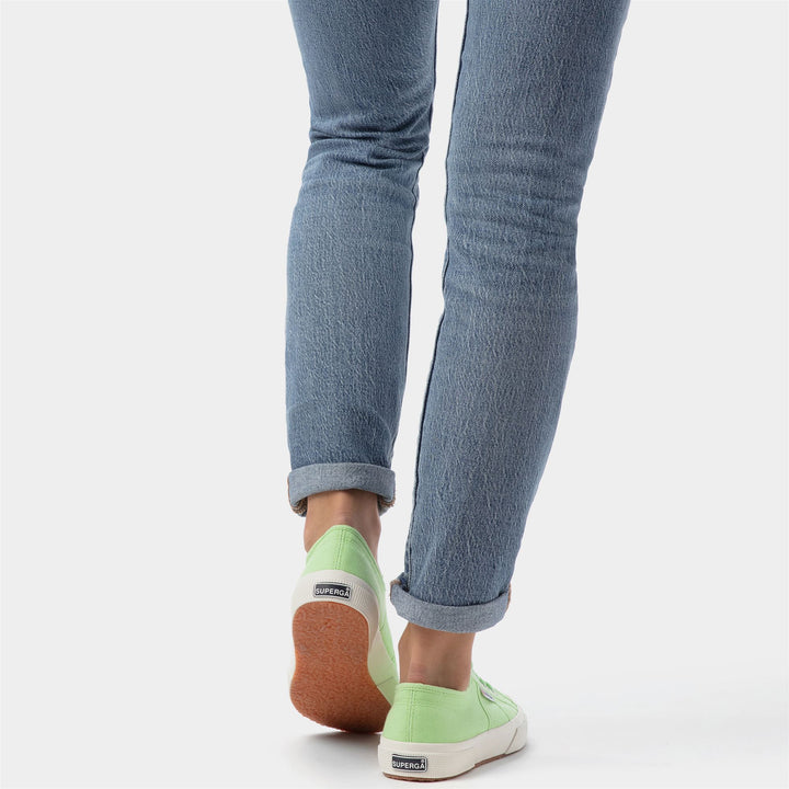Classic Unisex Sneakers in Green with Cotton Upper 7