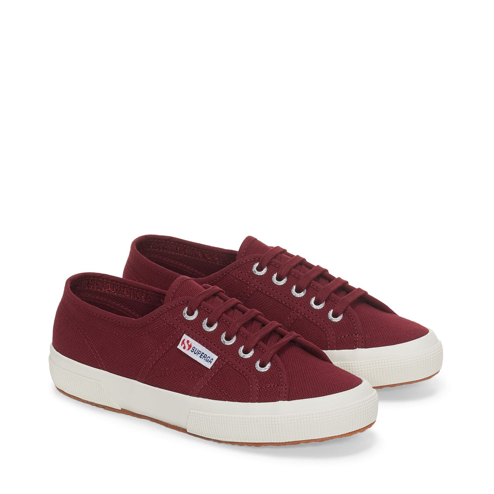 Classic Unisex Sneakers in Bordeaux with Cotton Upper 02