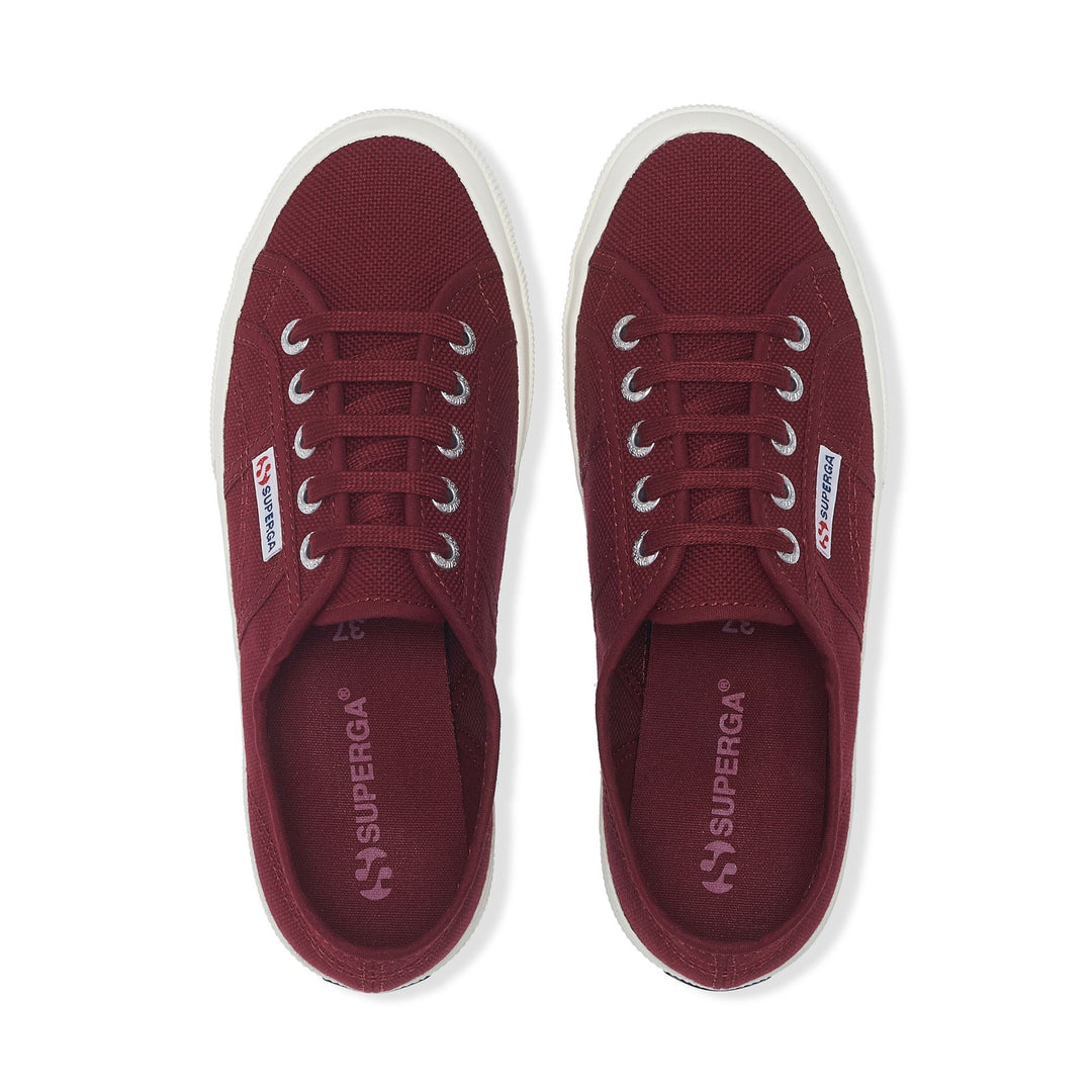 Classic Unisex Sneakers in Bordeaux with Cotton Upper main