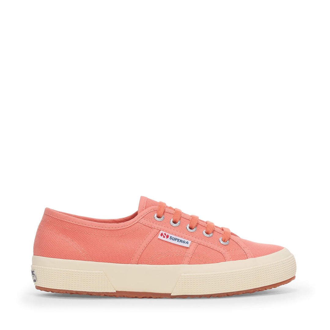 Klassische orangefarbene Unisex-Sneaker mit Obermaterial aus Baumwolle 01