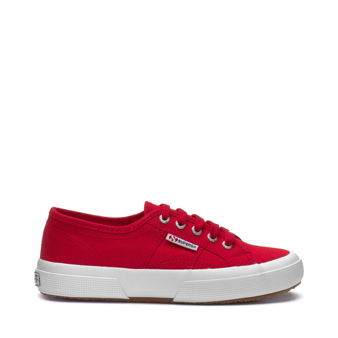 Klassische rote Unisex-Sneaker mit Obermaterial aus Baumwolle 01