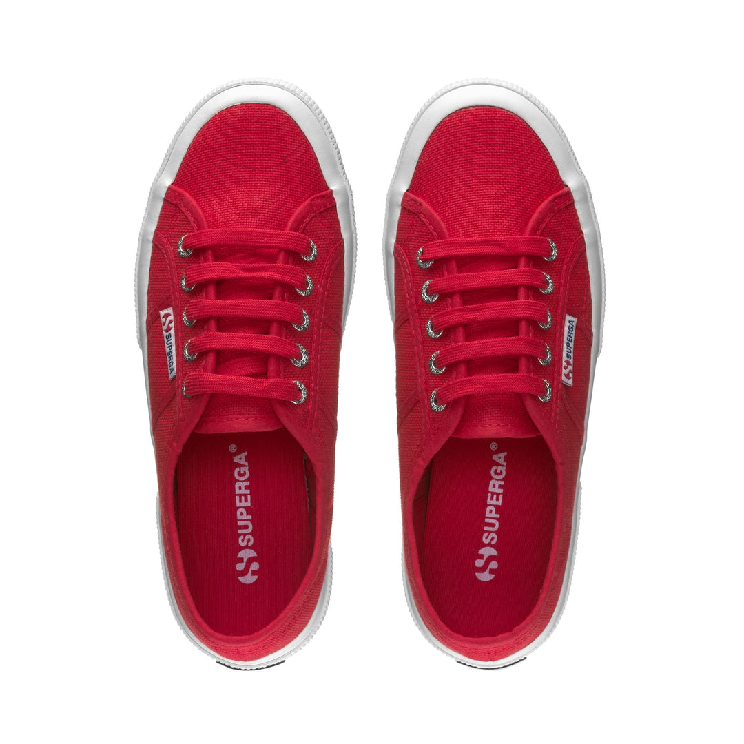 Klassische rote Unisex-Sneaker mit Obermaterial aus Baumwolle main