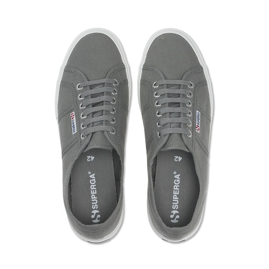Klassische Unisex-Sneaker in Grau mit Obermaterial aus Baumwolle main