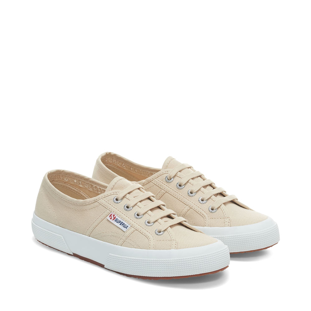 Klassische beige Unisex-Sneaker mit Obermaterial aus Baumwolle 02