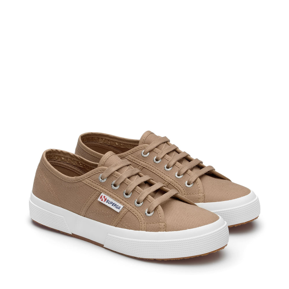 Klassische braune Unisex-Sneaker mit Obermaterial aus Baumwolle 02