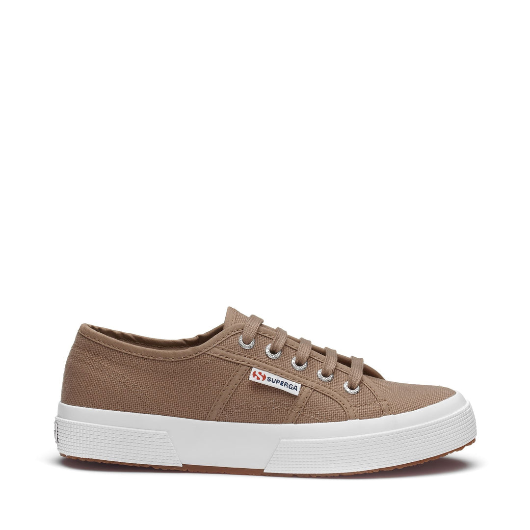 Klassische braune Unisex-Sneaker mit Obermaterial aus Baumwolle 01