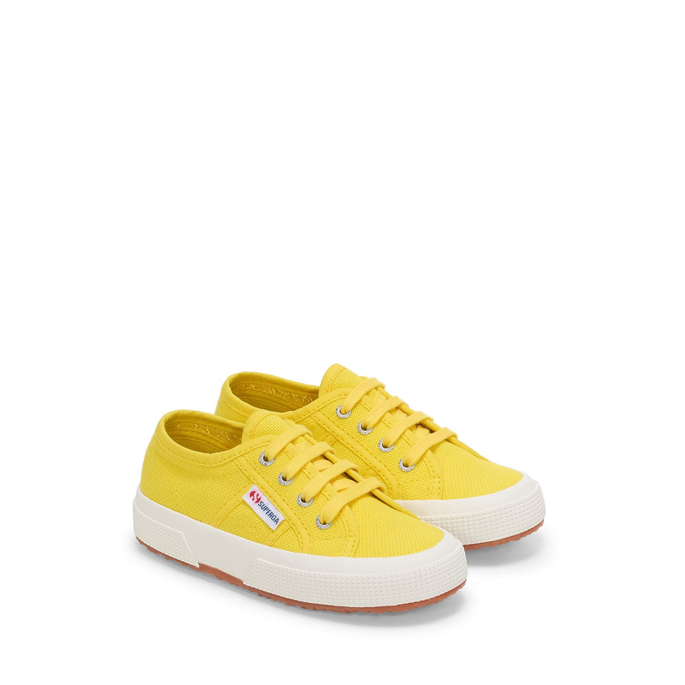 Kinder-Sneaker in Gelb mit Obermaterial aus Baumwolle 02