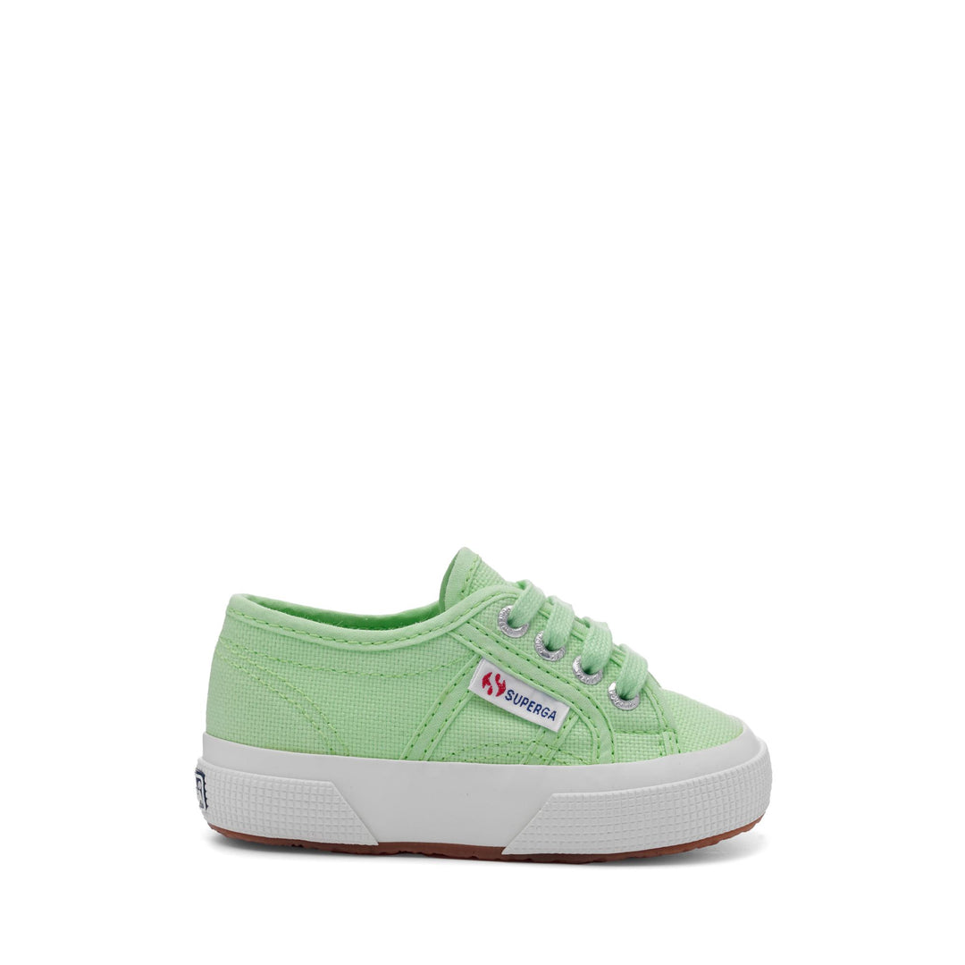 Kinder-Sneaker in Grün mit Obermaterial aus Baumwolle 01
