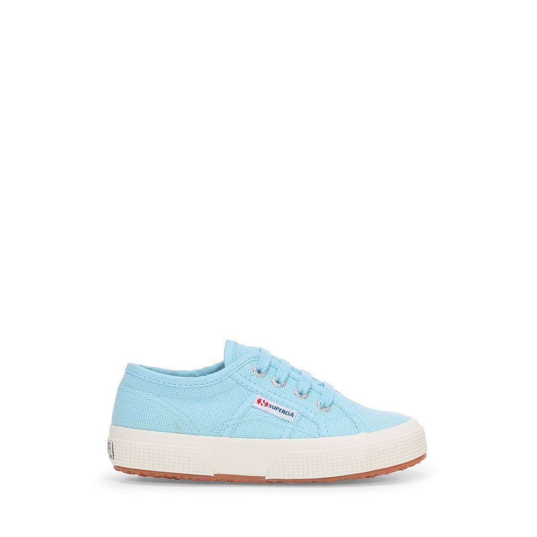 Klassische blaue Kinder-Sneaker mit Obermaterial aus Baumwolle 01