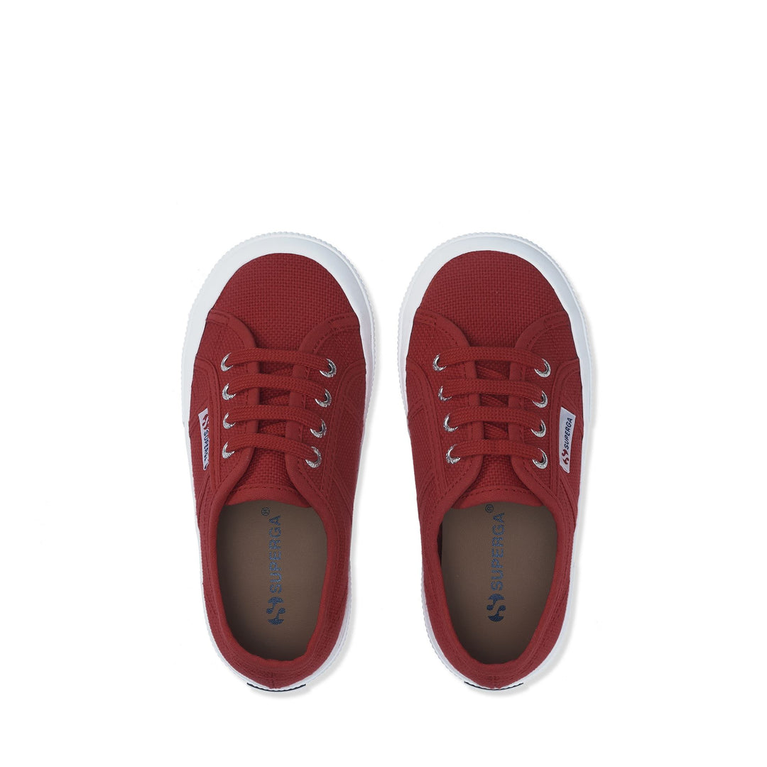 Rote Kinder-Sneaker mit Obermaterial aus Baumwolle main