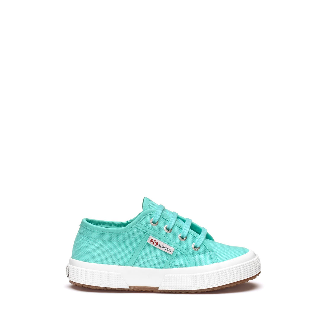 Kinder-Sneaker in Azurblau mit Obermaterial aus Baumwolle 01
