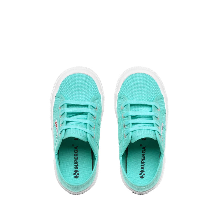 Kinder-Sneaker in Azurblau mit Obermaterial aus Baumwolle 4