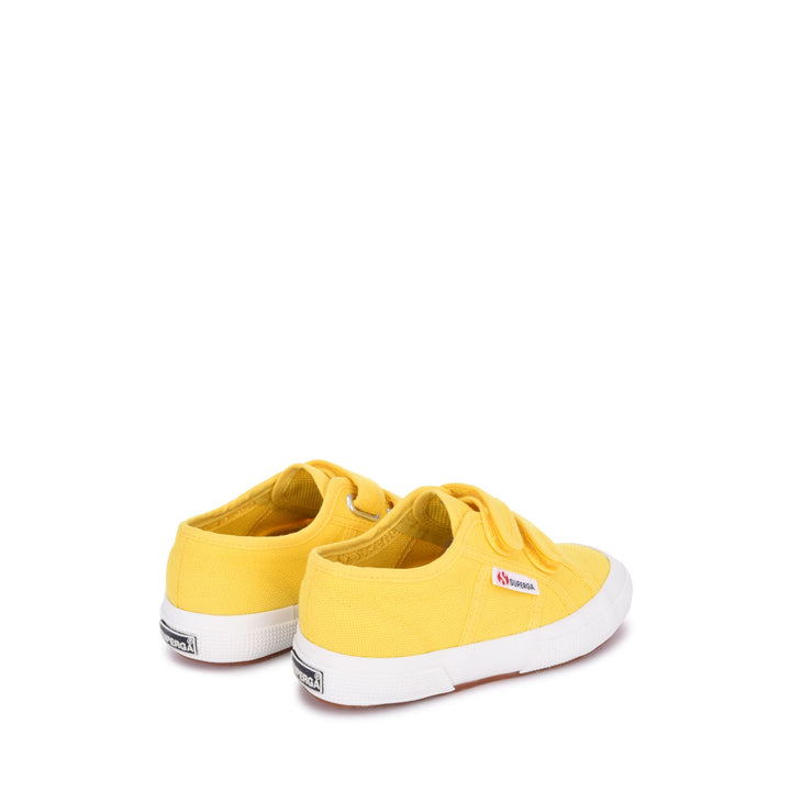 Klassische gelbe Kinder-Sneaker mit Obermaterial aus Baumwolle 3