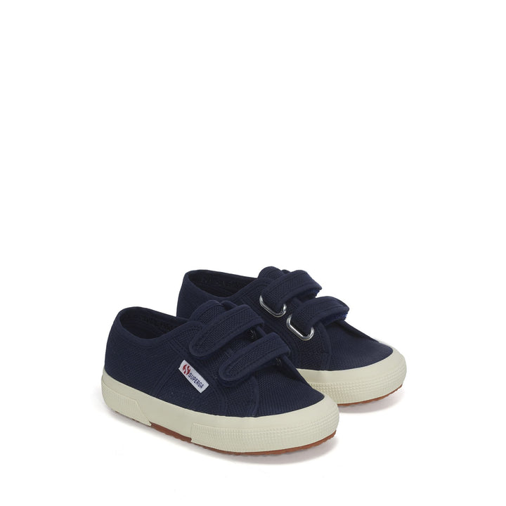Klassische blaue Kinder-Sneaker mit Obermaterial aus Baumwolle 2