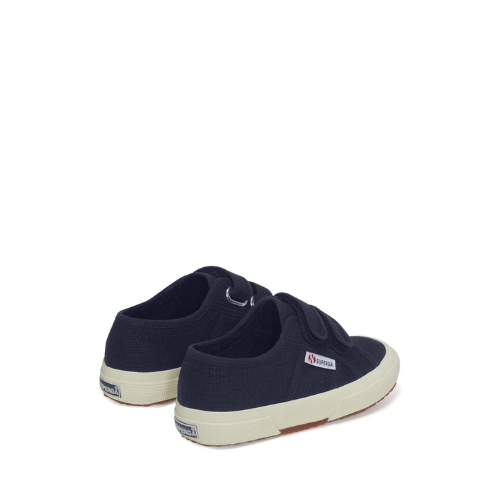 Klassische blaue Kinder-Sneaker mit Obermaterial aus Baumwolle 3