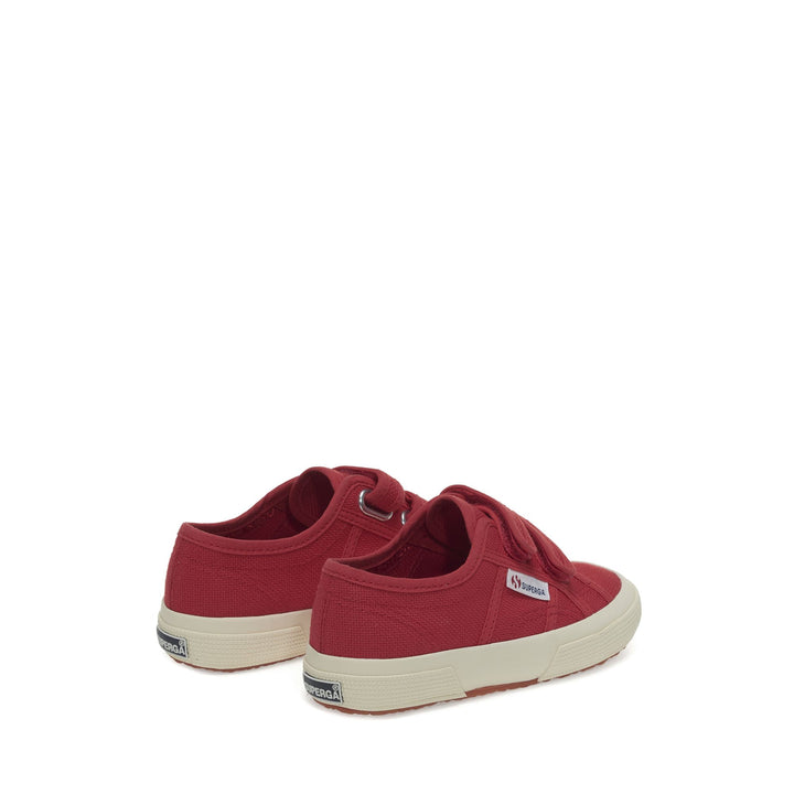 Klassische rote Kinder-Sneaker mit Obermaterial aus Baumwolle 3