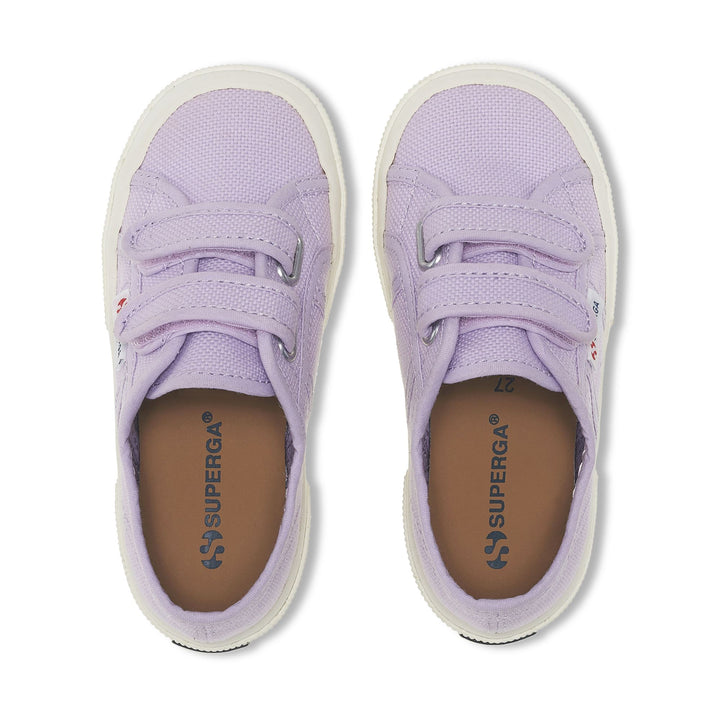 Klassische violette Kinder-Sneaker mit Obermaterial aus Baumwolle 4