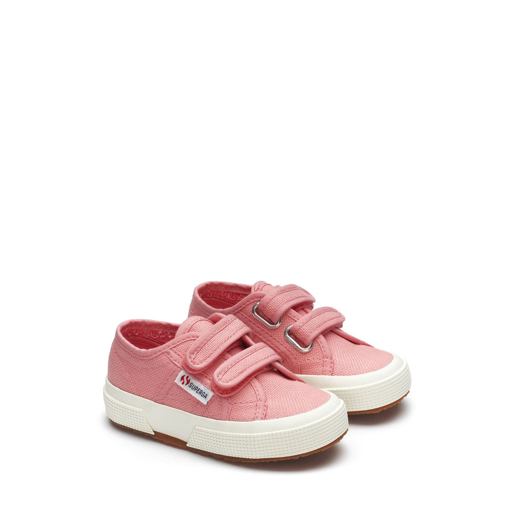 Klassische rosa Kinder-Sneaker mit Obermaterial aus Baumwolle 02