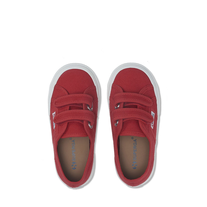 Klassische rote Kinder-Sneaker mit Obermaterial aus Baumwolle 4