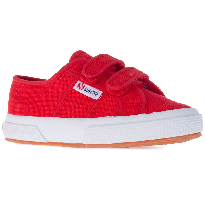 Klassische rote Kinder-Sneaker mit Obermaterial aus Baumwolle 7