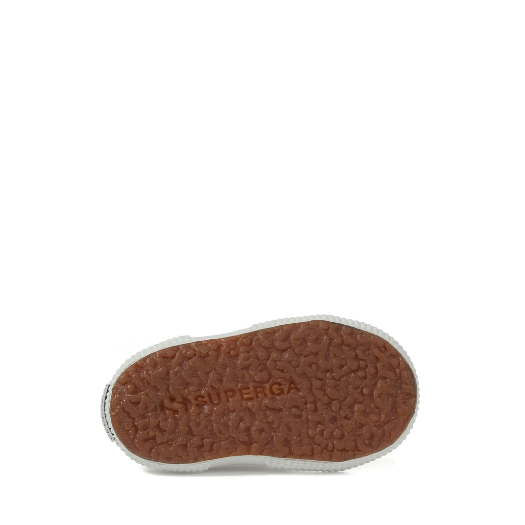Klassische weiße Kinder-Sneaker mit Obermaterial aus Baumwolle main