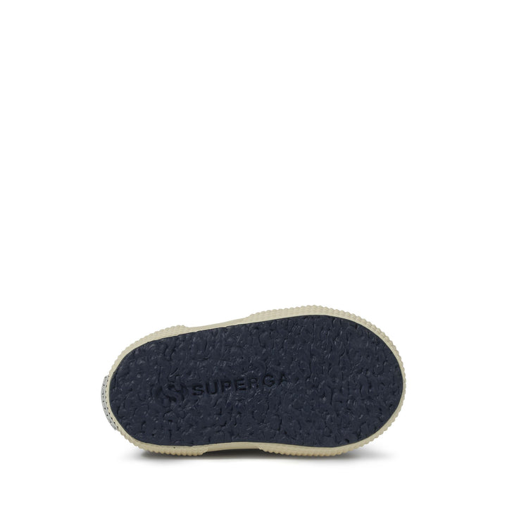 Klassische marineblaue Kinder-Sneaker mit Obermaterial aus Baumwolle 5
