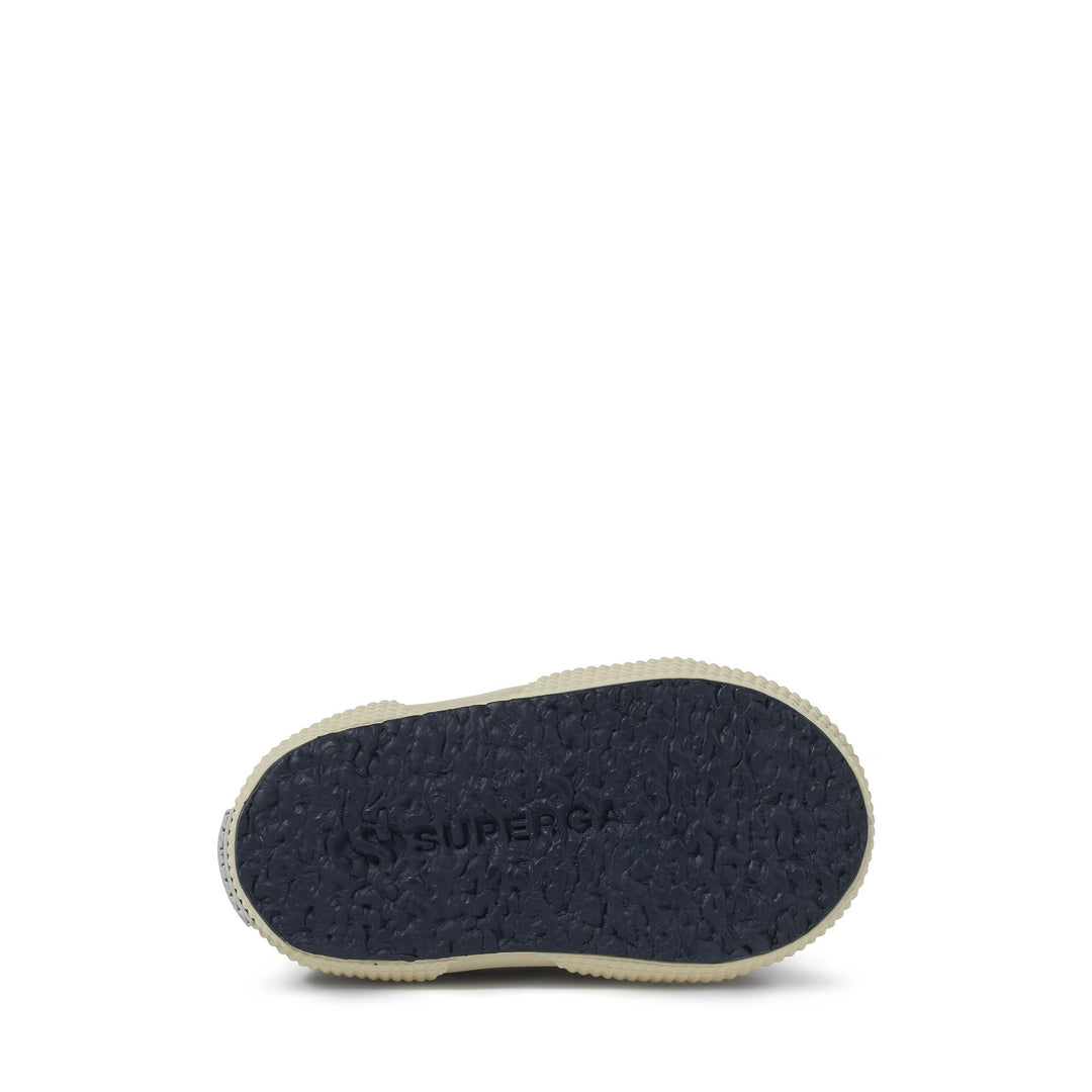 Klassische marineblaue Kinder-Sneaker mit Obermaterial aus Baumwolle main