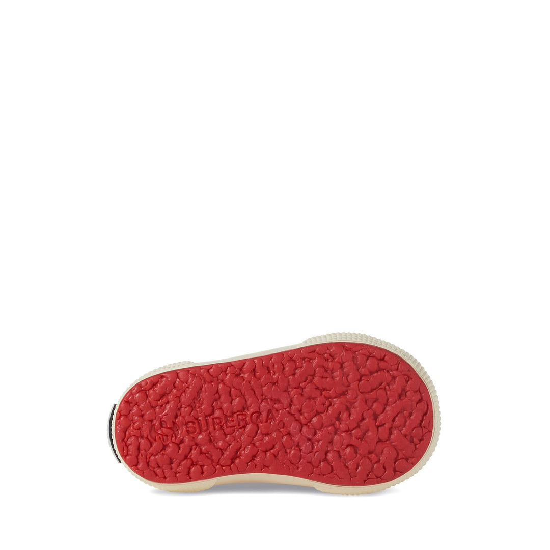 Klassische rote Kinder-Sneaker mit Obermaterial aus Baumwolle main