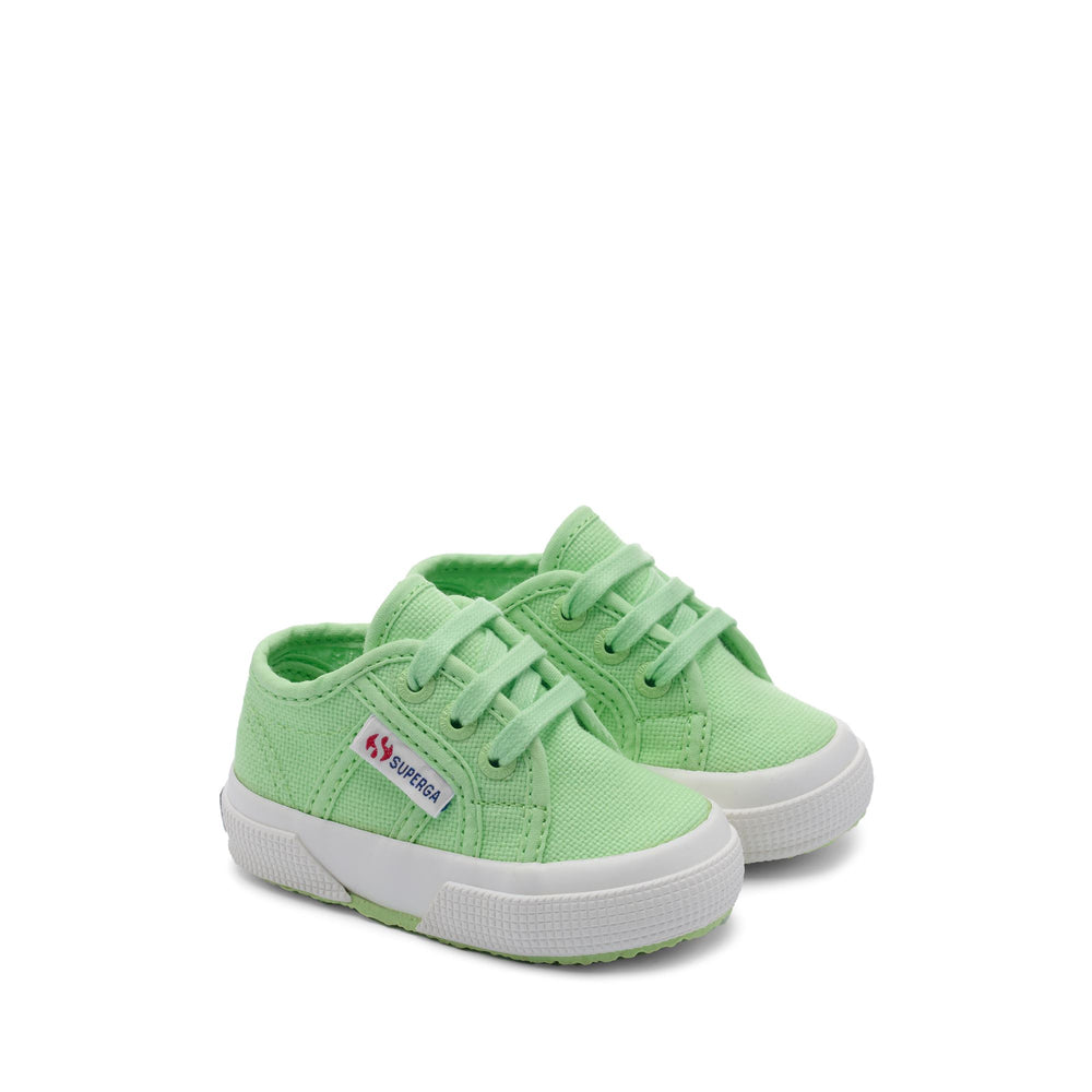 Klassische grüne Kinder-Sneaker mit Obermaterial aus Baumwolle 02