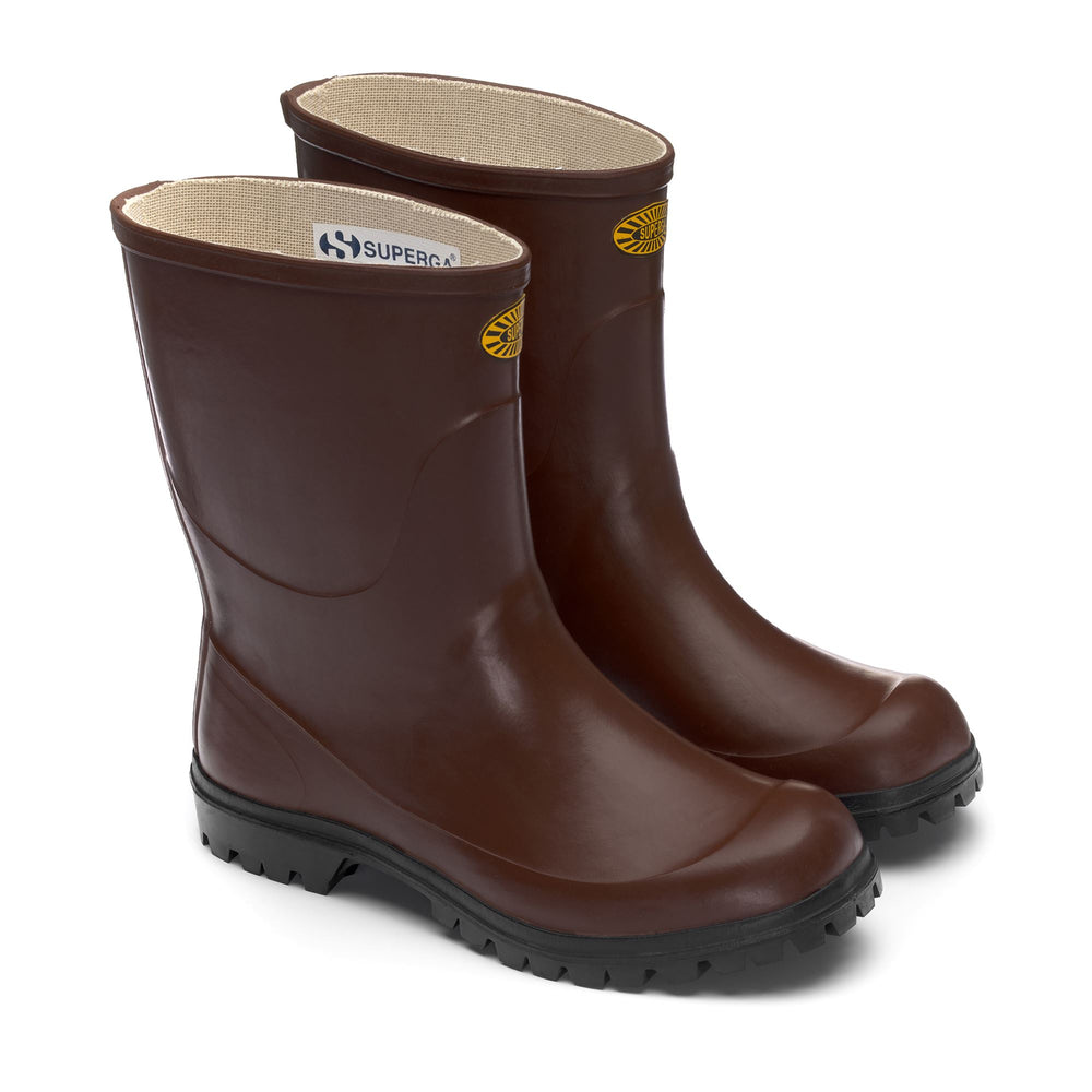 Hohe Gummistiefel Unisex Farbe Braun 02