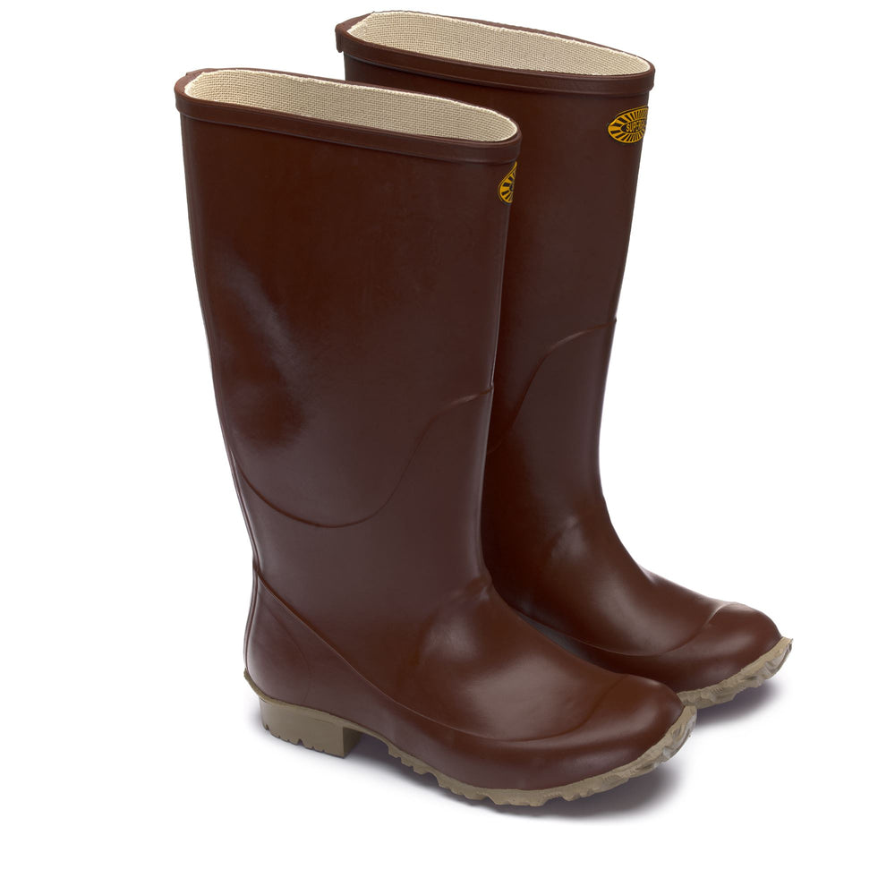 Hohe Gummistiefel Unisex Farbe Braun 02