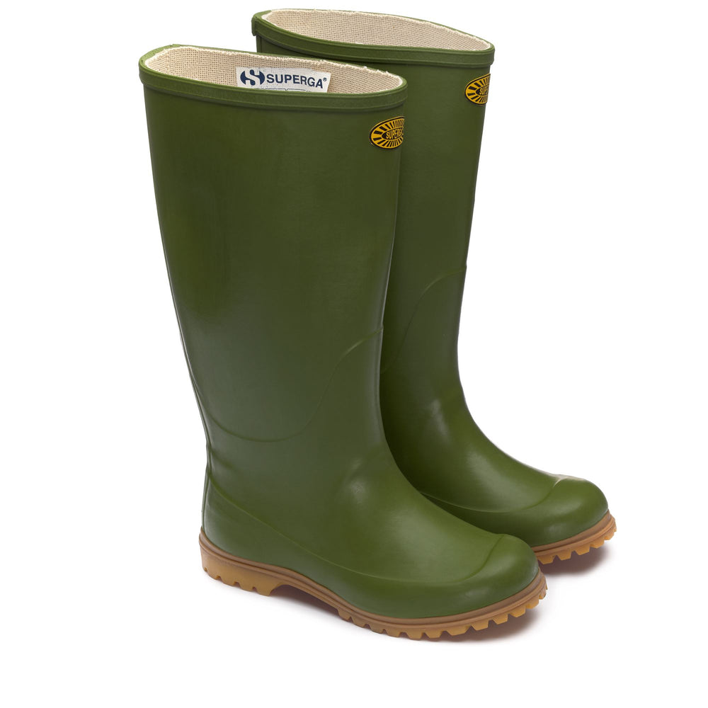 Hohe Gummistiefel Unisex Olivgrün 02