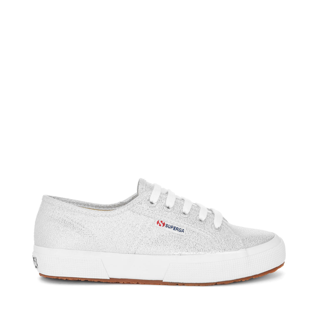 Klassische graue Damen-Sneaker mit Obermaterial aus Baumwolle 01