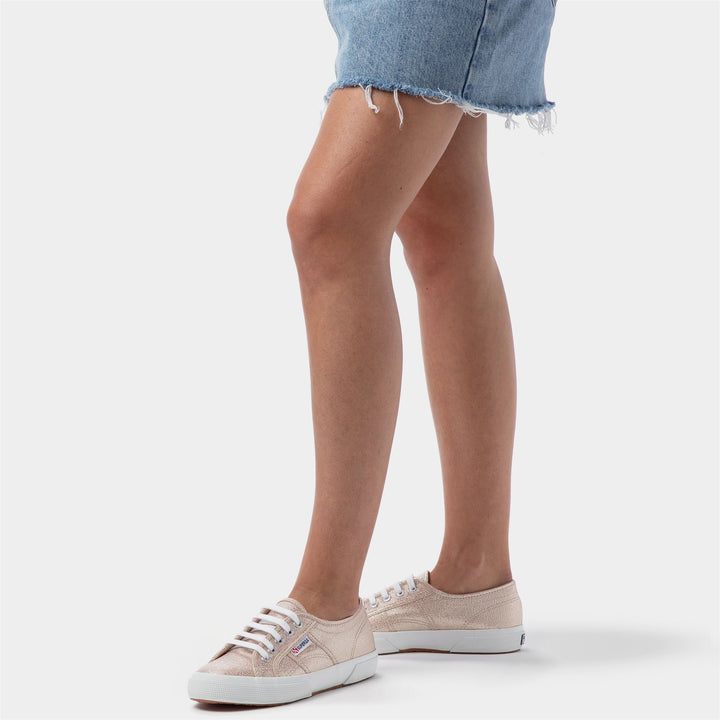 Klassische Rose-Sneaker für Damen mit Obermaterial aus Baumwolle 6