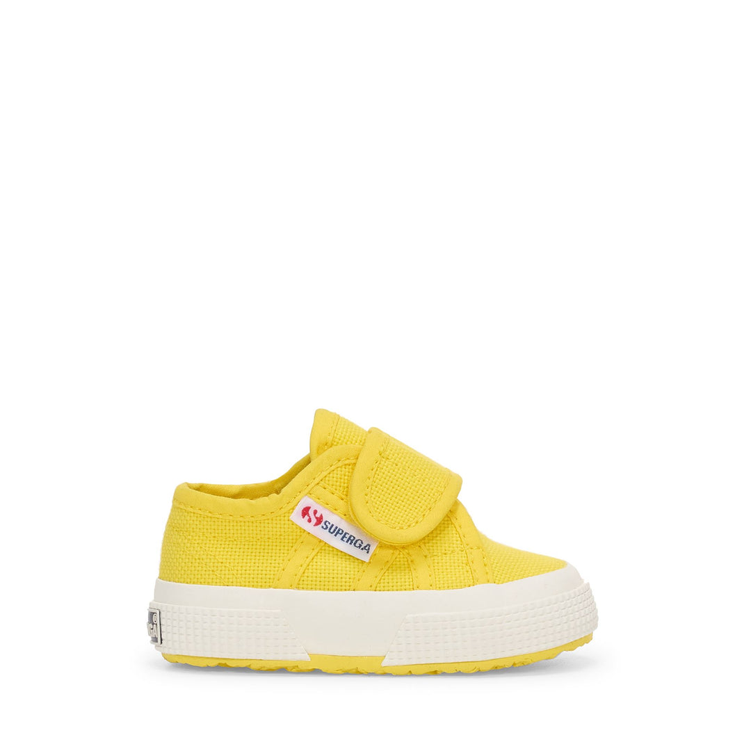 Kinder-Sneaker in Orange mit Obermaterial aus Baumwolle 01