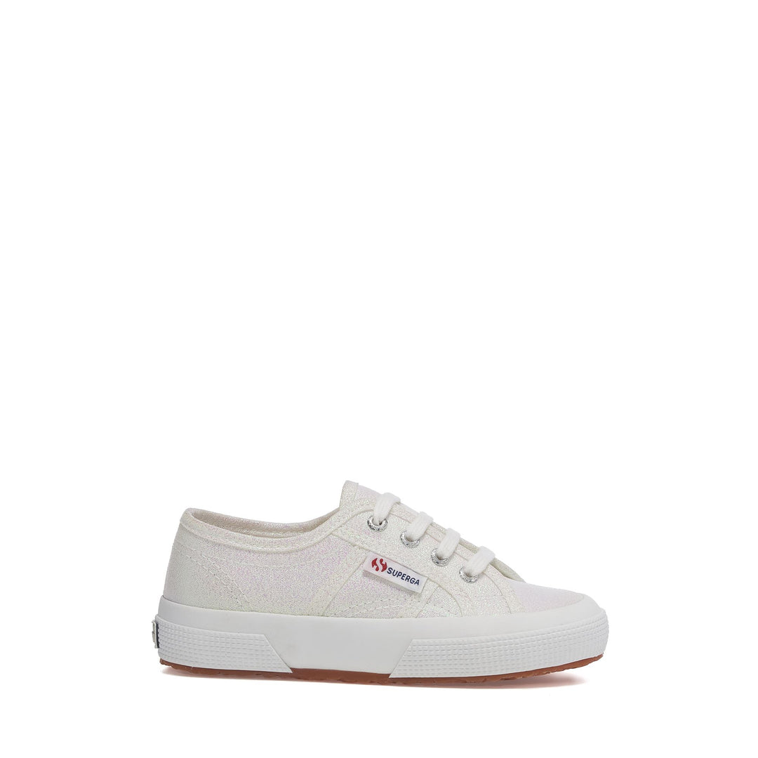 Klassische schillernde Mädchen-Sneaker mit Obermaterial aus Baumwolle 01