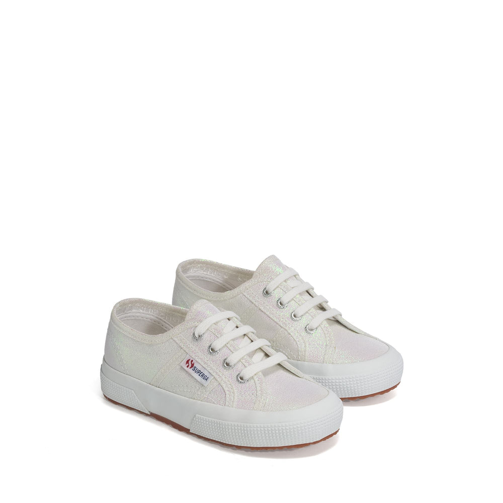 Klassische schillernde Mädchen-Sneaker mit Obermaterial aus Baumwolle 02